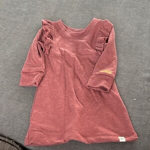 Lulu & Roo Polar Express Ruffled Long Sleeve Dress